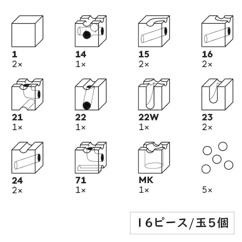 cuboro キュボロ スピード 補充セット 正規輸入品 木のおもちゃ 積木