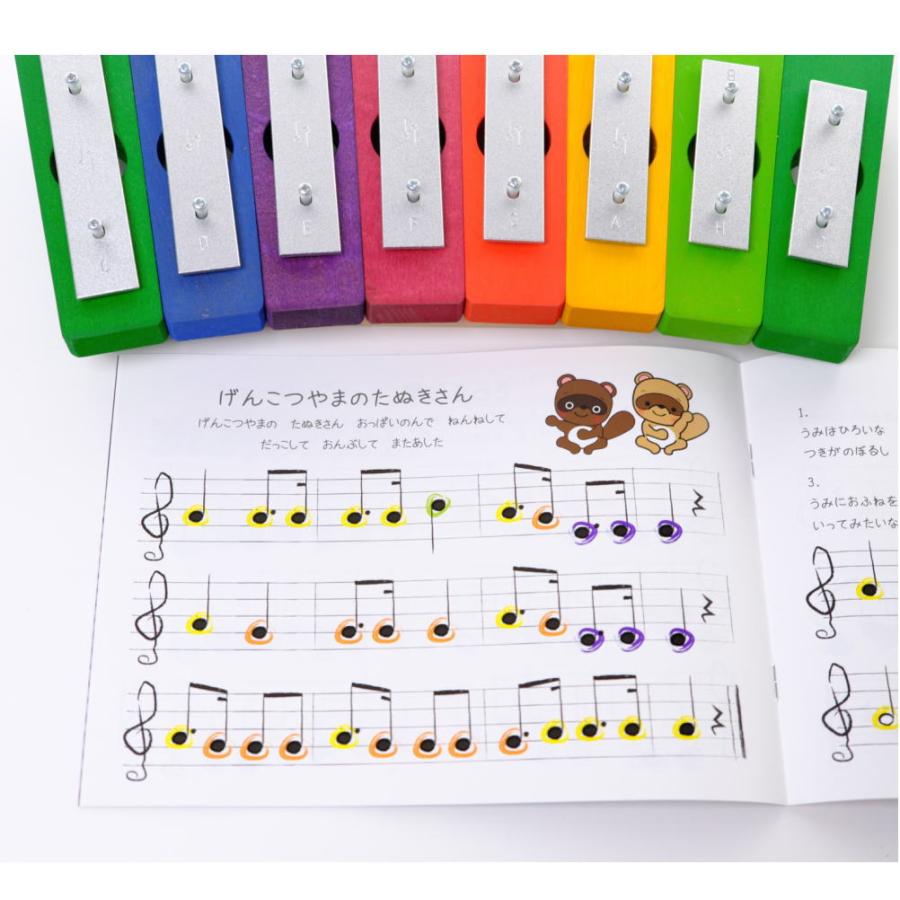レインボーグロッケン ダイヤ8音 分かりやすいガイドブック付き 音楽 楽器 知育 玩具 ドイツ 出産祝 誕生日 プレゼント |  | 06