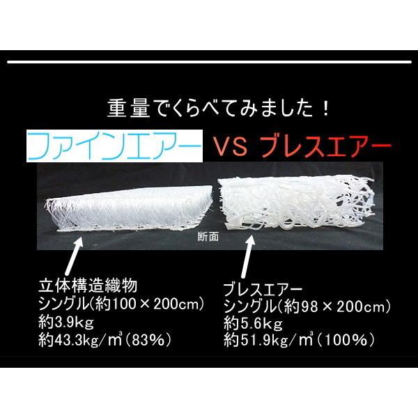 ファインエアー ツインマットレス セミダブル 【敷布団タイプ】 日本製