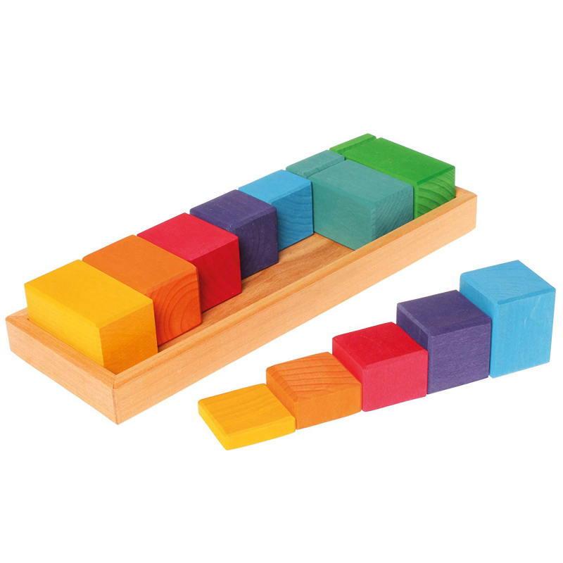 グリムス　色と形つみき5種ドイツ製 グリムス色と形つみき (5種) 木のおもちゃ 積木 積み木 つみき