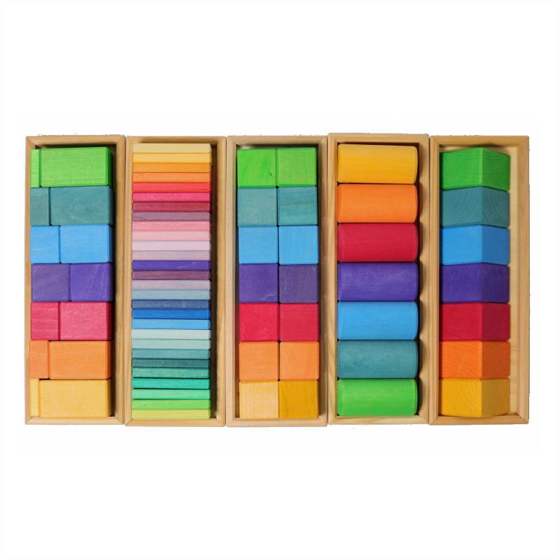 グリムス色と形つみき (5種) 木のおもちゃ 積木 積み木 つみき