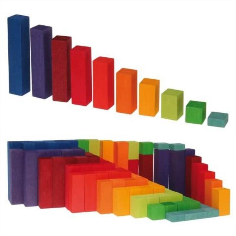 グリムス にじのカウンティングブロック GM42100 レインボー