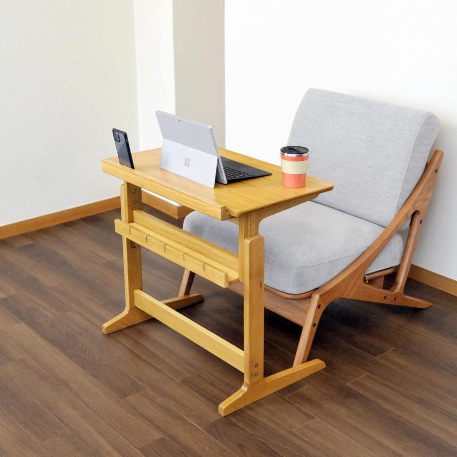 ソファテーブル サイドデスク ベッドテーブル 昇降サイドテーブル