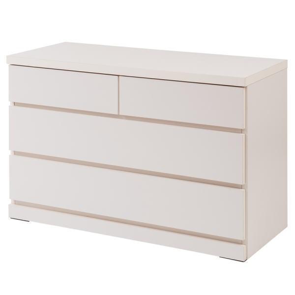 クローゼット チェスト 幅99.5cm 3段 ホワイト 箪笥 タンス 押入 収納