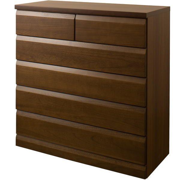 ダークブラウン 桐5段タンス 木製 天然木 桐チェスト 幅98cm 5段タイプ ダークブラウン 衣類収納 タンス