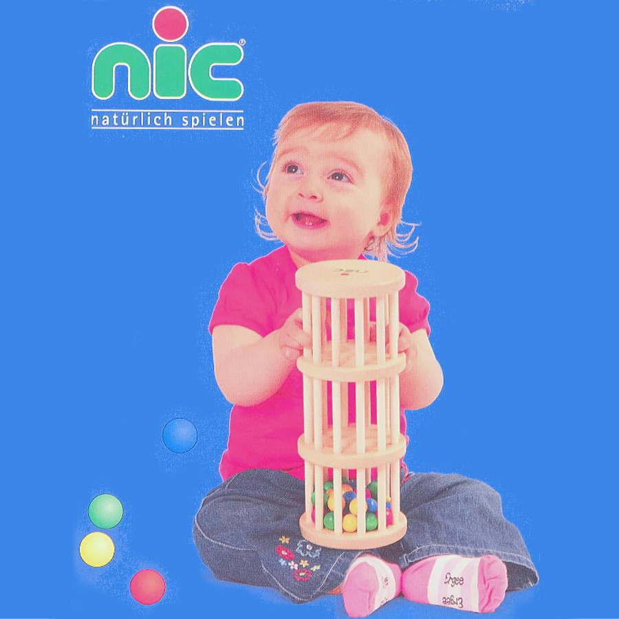 ドラム玉落とし 木のおもちゃ NIC ニック カラフル木玉 木製