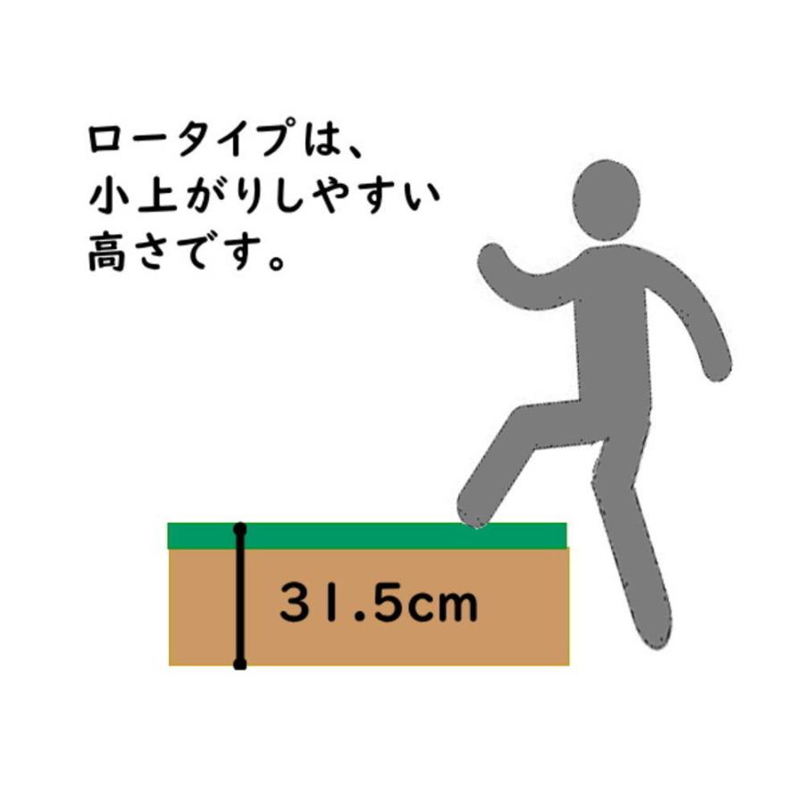 PP樹脂畳ユニット ロータイプ 幅90×奥行60×高さ31.5cm 小上がり 高床式 収納 ユニット 畳 ベンチ ベッド ボックス スツール 掘りごたつ 国産 日本製 |  | 02