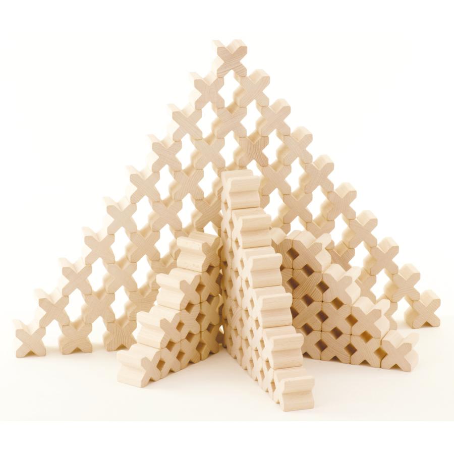 X(エックス)-BLOCKS・96 木箱入り 木のおもちゃ 積木 積み木 つみき