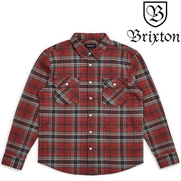 BRIXTON ブリクストン 長袖シャツ 　BOWERY BRICK/STEEL
