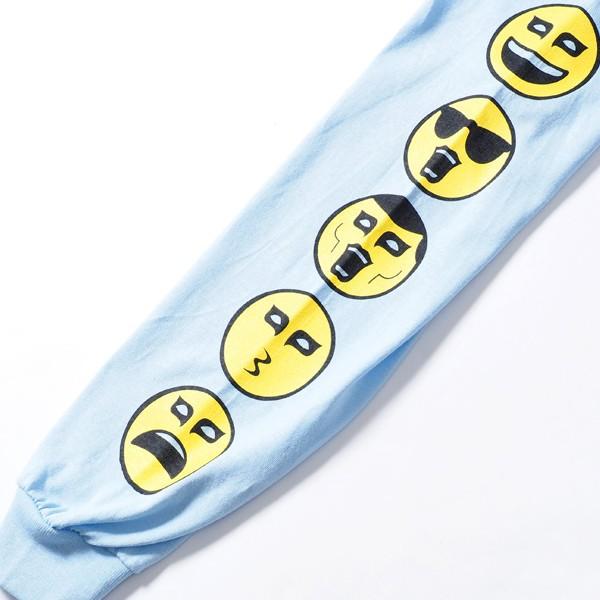 Punk Drunkers 顔文字ロンtee 2色 白 ライトブルー パンクドランカーズ 長袖 Tシャツ Punk09c Extraissue 通販 Yahoo ショッピング