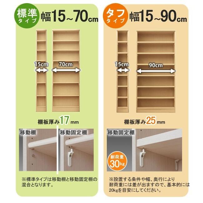 大注目 収納ラック オーダー本棚 カラーラック エースラック 幅 60 70cm 棚厚 タフ 高 178cm 奥行 19cm スリム 本棚 書棚 幅 外寸 65cm