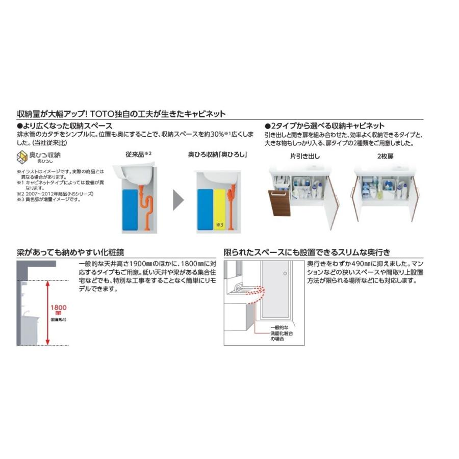 TOTO 洗面化粧台 KC 2面鏡+両開きセット 60cm巾 ルースホワイト TOTO 洗面化粧台 KC 2面鏡+両開きセット 60cm巾 ルースホワイト