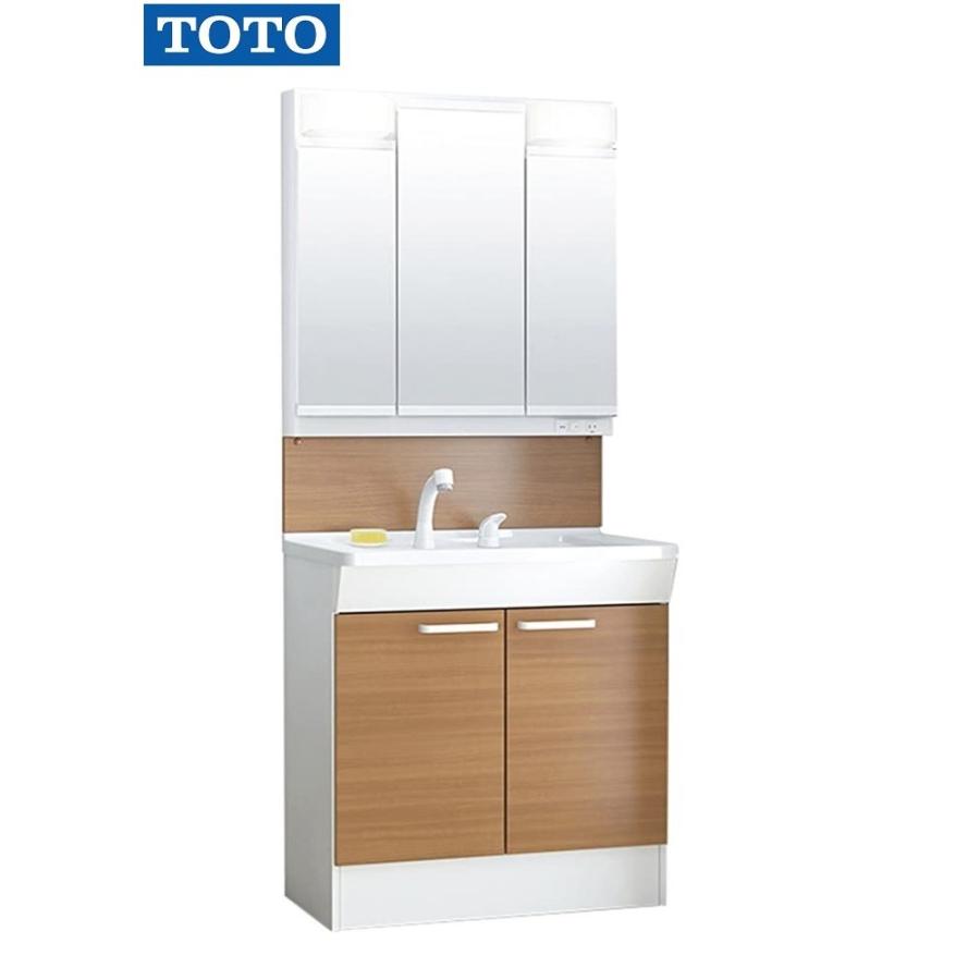 Toto 洗面化粧台 Kc ３面鏡 両開き ７５ｃｍ巾 ルースミディアムペア 一般地用 Ldcl075bagen1d Lmscl075b3gdc1d イー住設 通販 Yahoo ショッピング