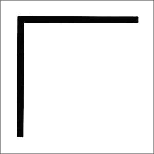 アルミアングル 5.0x50x50x4000mm コーナー材 生地（表面処理なし）_1