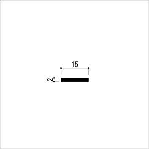 アルミフラットバー 2mm 平角棒 2ｘ15ｘ4000mm アルマイトシルバー｜e-kanamono｜02