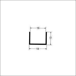 アルミチャンネル 1.0x18（内寸16）x13x1770mm クロームメッキ｜e-kanamono｜02