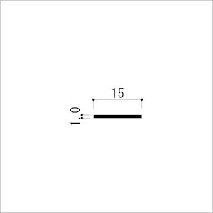 真鍮フラットバー 1mm （薄口） 1.0x15x2000mm ゴールド 一面磨き(#400)｜e-kanamono｜02