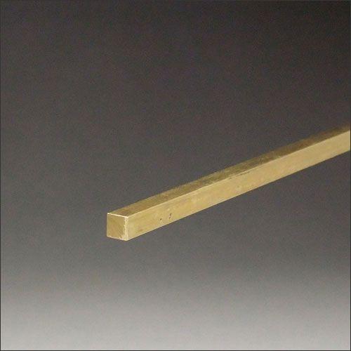 真鍮押し縁 角棒 フラットバー 見切り 生地 6x9x3000mm