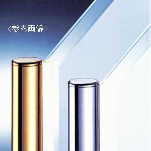 ガラススクリーンポール（チャンネルポール） Sタイプ 角二方 50mm x L300mm 半球頭 ボルト固定 クロームの画像