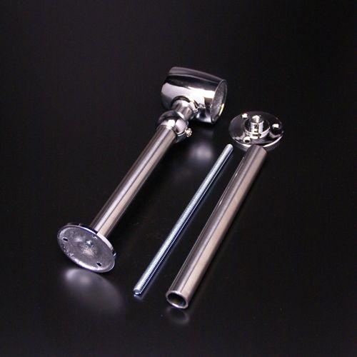 専用品　CPB 2 足掛金物 CPB-2 足掛ブラケット 38mm センター用 クローム