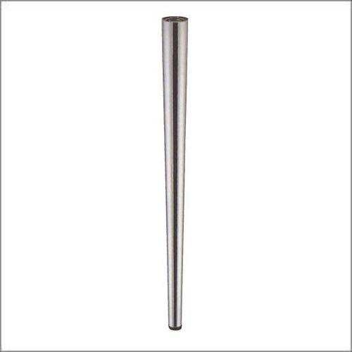 テーブル脚 アイアン DSP-5 テーパーポール 60mm径 x 高さ650mm クロームメッキ 4本セット