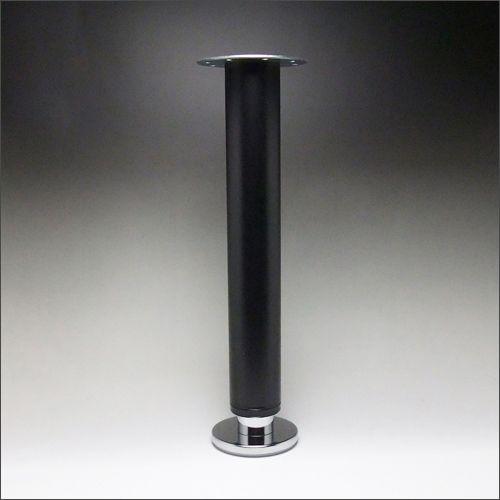 テーブル脚 昇降式ポール脚 DSS-500A 高さ調整幅 600〜800mm（4cm間隔x5段階昇降） 黒塗装｜e-kanamono