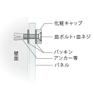 化粧キャップ 20mm ステンレス 屋外用 NSタイプ EPC-NS20F VT加工（非鏡面）｜e-kanamono｜03