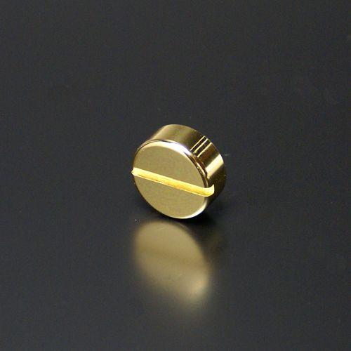 化粧ナット 13mm 真鍮製 スロットタイプ EPN-D13S ゴールド｜e-kanamono
