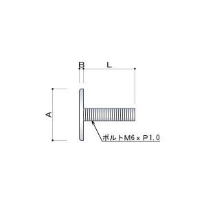 化粧ビス M6 12mm ボルト長 12mm 真鍮製 Tフラットタイプ EPS-T12F-12 ゴールド｜e-kanamono｜02