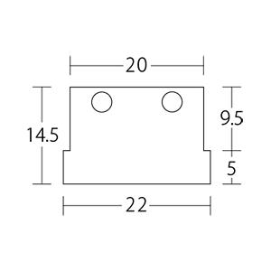 レールキャップ ピクチャーレール HPI-220用 シルバー 2枚1組 |  | 01