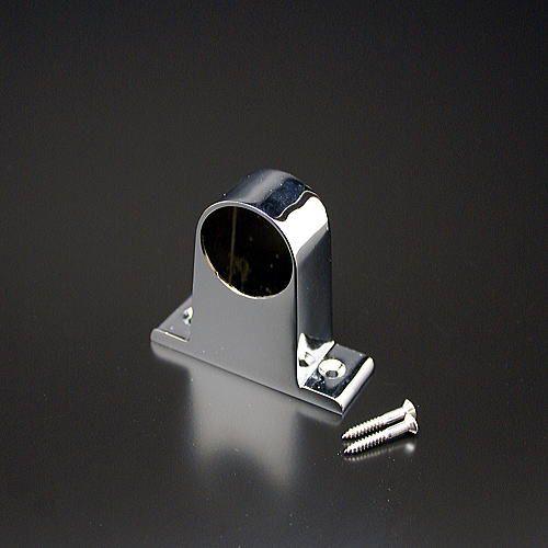 パイプブラケット 32mm A型(M) HRB-1Mエンド用 クロームメッキ 