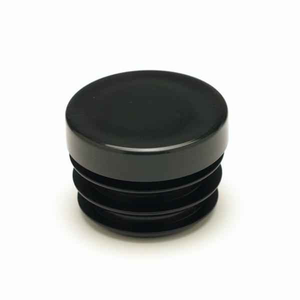 パイプキャップ 樹脂外径φ28.6mm 丸パイプ用 厚み1.2〜2.0mm用  黒 ブラック