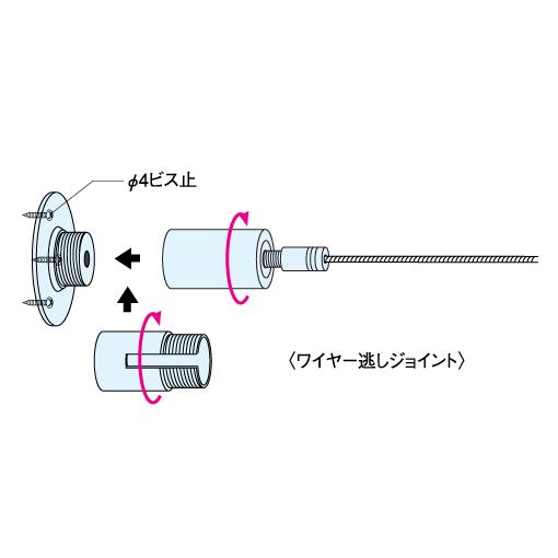 ワイヤーテンショナー RDP-076 1.5〜2.5mmワイヤー対応（上下・水平張り）｜e-kanamono｜04