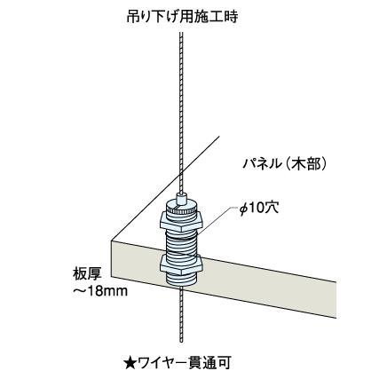 ワイヤーロック RWL-084A 1.2〜1.5mmワイヤー対応 ロックネジL｜e-kanamono｜03