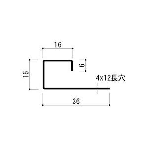 ステンレス壁面コーナー 16x16x3000mm ヘアライン 工事用｜e-kanamono｜02