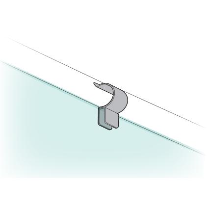 組立パイプシステム UPS-13C 13mm丸パイプ用 ホロ止金具（3〜5mm用） クロームメッキ 4個入 |  | 02