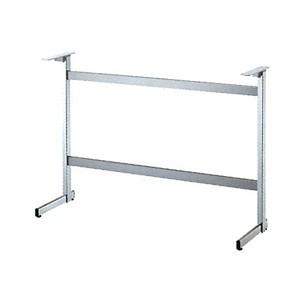 ハイカウンター脚 コート2 4500 間口（パイプ芯-芯）1200mmまで 脚の長さ500mm パイプ30x50 受座400mm クロームメッキ AJ付 高さ1000mmまで