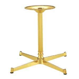 テーブル脚 アイアン FB2550 ベース400x400 パイプ45φ 受座280φ アルミゴールド AJ付 高さ700mmまで DIY 脚 パーツ