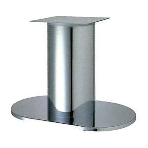 テーブル脚 アイアン ロマンS7750 ベース750x450 パイプ210φ 受座350x350 クロームメッキ AJ付 高さ700mmまで DIY 脚 パーツ