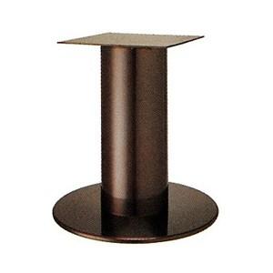 テーブル脚 アイアン ソフトS7520 ベース520φ パイプ101.6φ 受座240x240 ジービーメッキ AJ付 高さ700mmまで DIY 脚 パーツ