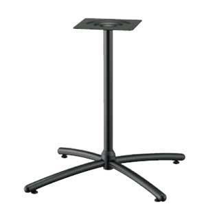 テーブル脚 アイアン ウェーブ2S2650 ベース475x475 パイプ38.1φ 受座240x240 黒紛体塗装 AJ付 高さ700mmまで DIY 脚 パーツ