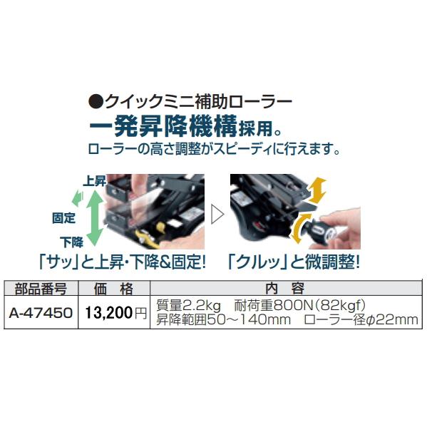マキタ クイックミニ補助ローラー A-47450 新品 : 有限会社金子金物店