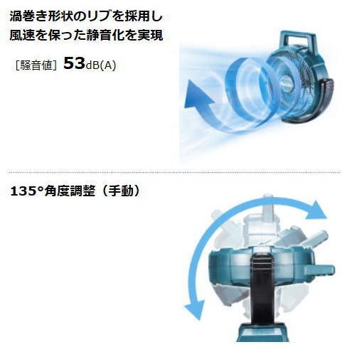 マキタ 充電式 ファン CF203DZ 青14.4 18V 本体のみ 扇風機 新品｜e-kanamonoya｜03