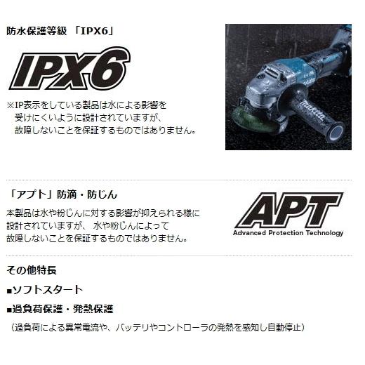 マキタ（makita） 125mm 充電式 ディスクグラインダ GA010GRDX 40V 2.5 
