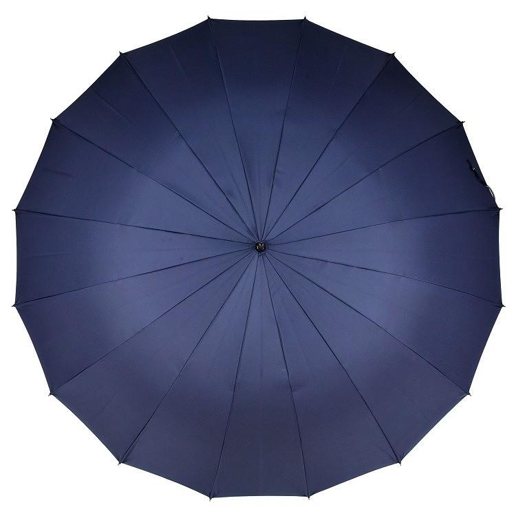 【新品タグ付き】前原光栄商店　16本骨　洋傘　長傘　タッセル付　55cm 青 新品タグ付き】前原光栄商店 16本骨 洋傘 長傘 タッセル付 55cm 青