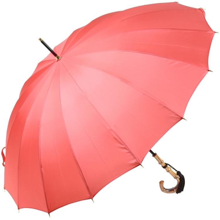 傘 前原光榮商店 レディース 長傘 カーボン16本骨雨傘 無地 寒竹手元 Trad 16 Carbon コーラルピンク U1w078 Fprg E 傘屋 通販 Yahoo ショッピング