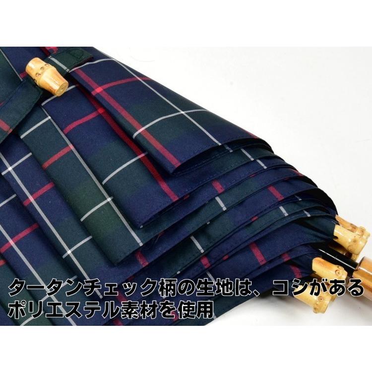 カネコイサオ/KANEKOISAO タータンチェック　長傘 WAKAO 傘 レディース 長傘 ワカオ タータンチェック 深張り 雨傘