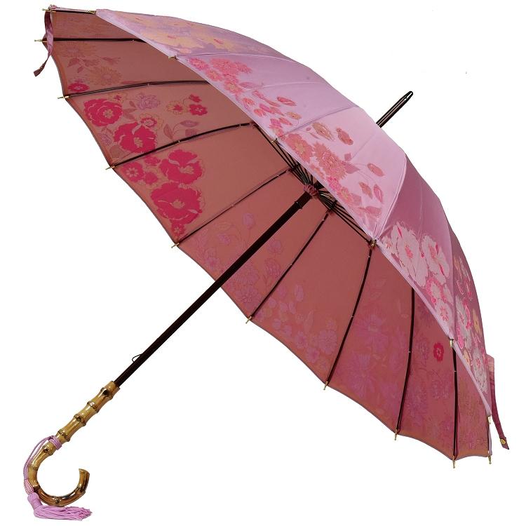 傘 レディース 長傘 前原光榮商店 カーボン 16本骨 雨傘 花柄 傘 レディース 長傘 前原光榮商店 カーボン 16本骨 雨傘 花柄