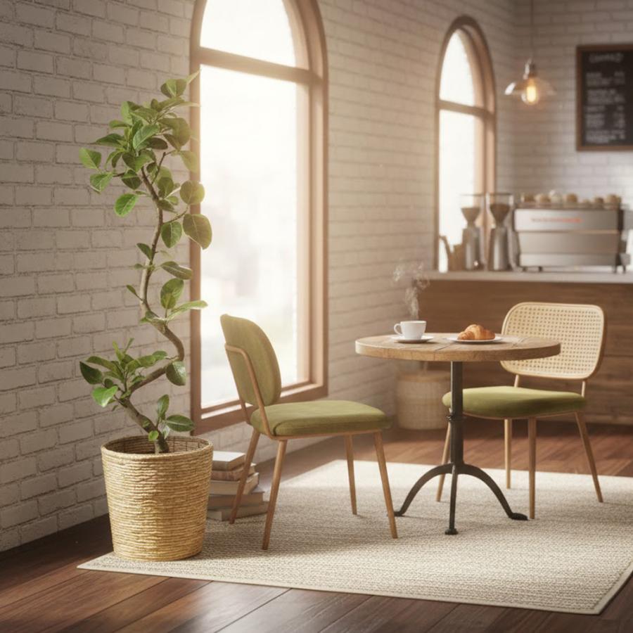 送料無料】観葉植物 アルテシマゴムの木幹曲り10号 立て札、メッセージ