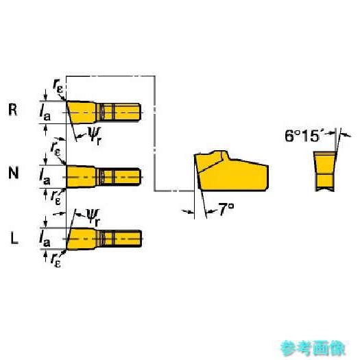 SANDVIK N151.2-300-5E(H13A) T-Max Q-カット 突切り・溝入れチップ(310) H13A 【10個】_2